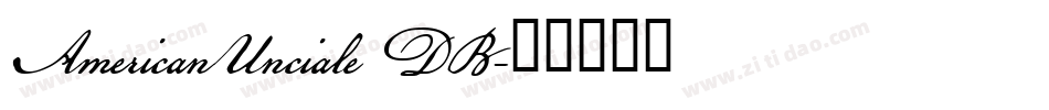 AmericanUnciale DB字体转换